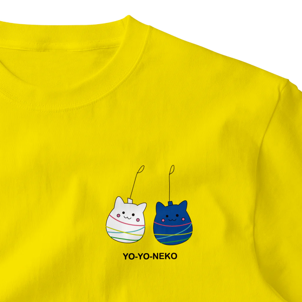 REDMOON_SAPPOROのYO-YOねこ ワンポイントTシャツ