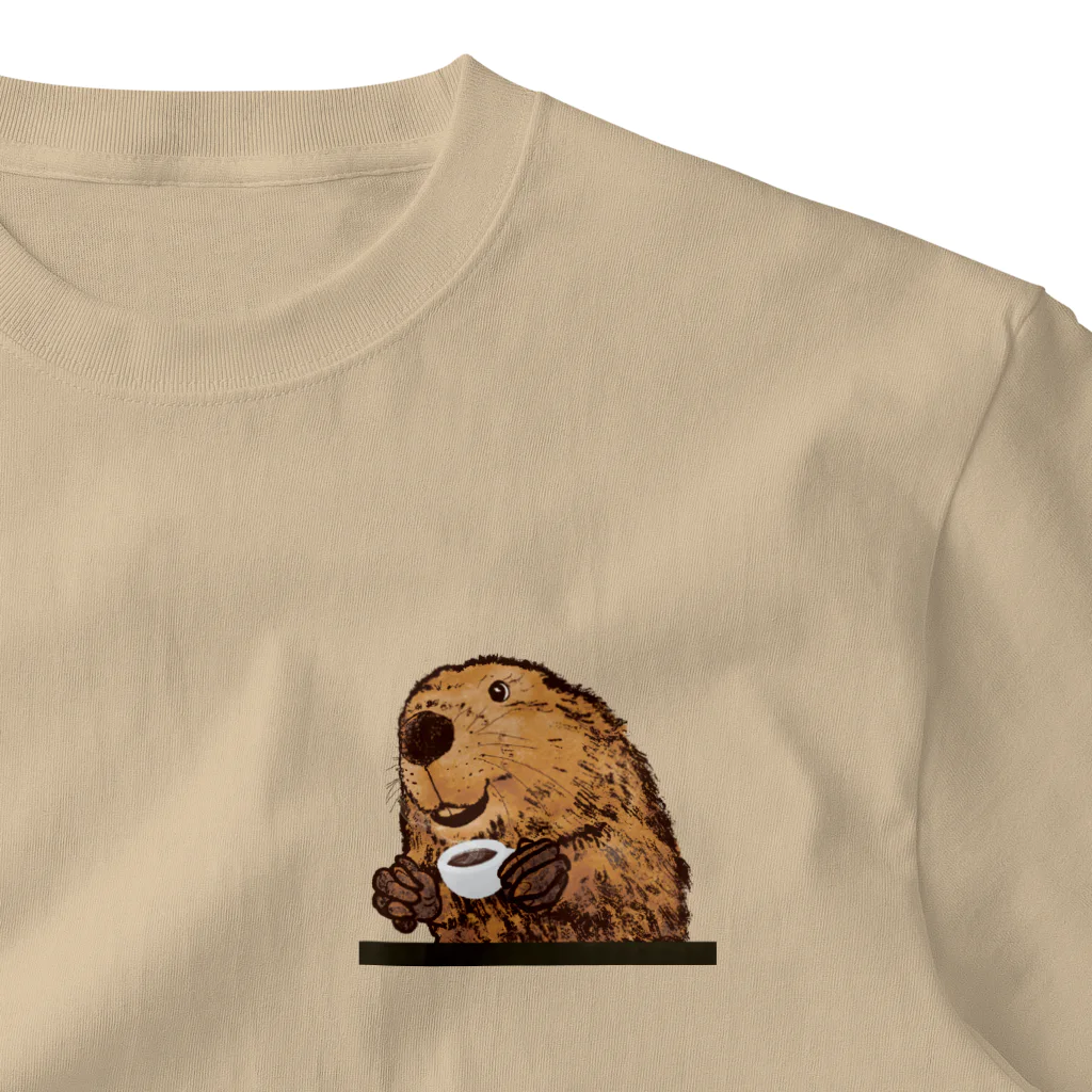 Theビーバーズ byこあらゆうのThe Beaver Blend（ワンポイント・ビーバー） ワンポイントTシャツ