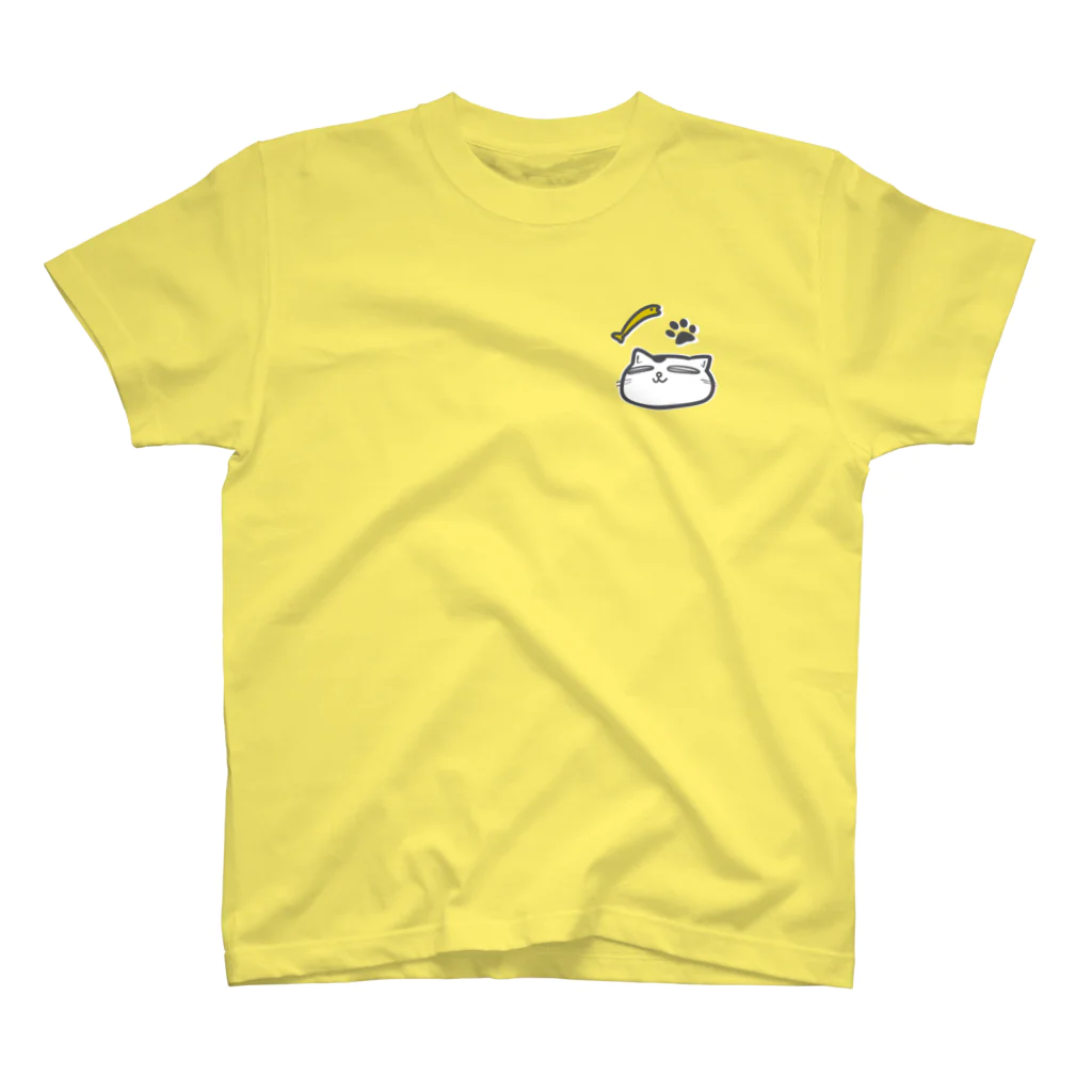 のびネコねこハウスSHOPのごきげんうるわしいねこ One Point T-Shirt