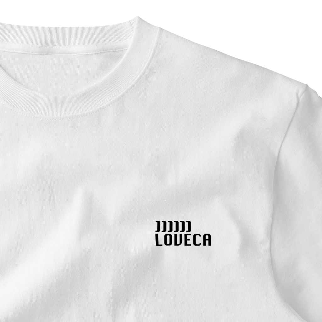 ]]]]]]LOVECAの]]]]]]LOVECA ロゴ ブラック One Point T-Shirt