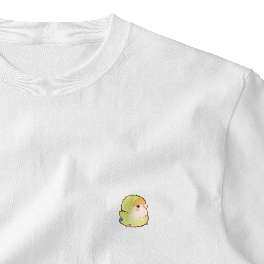 aoamo shopの1.5頭身コザクラインコシナモン ワンポイントTシャツ