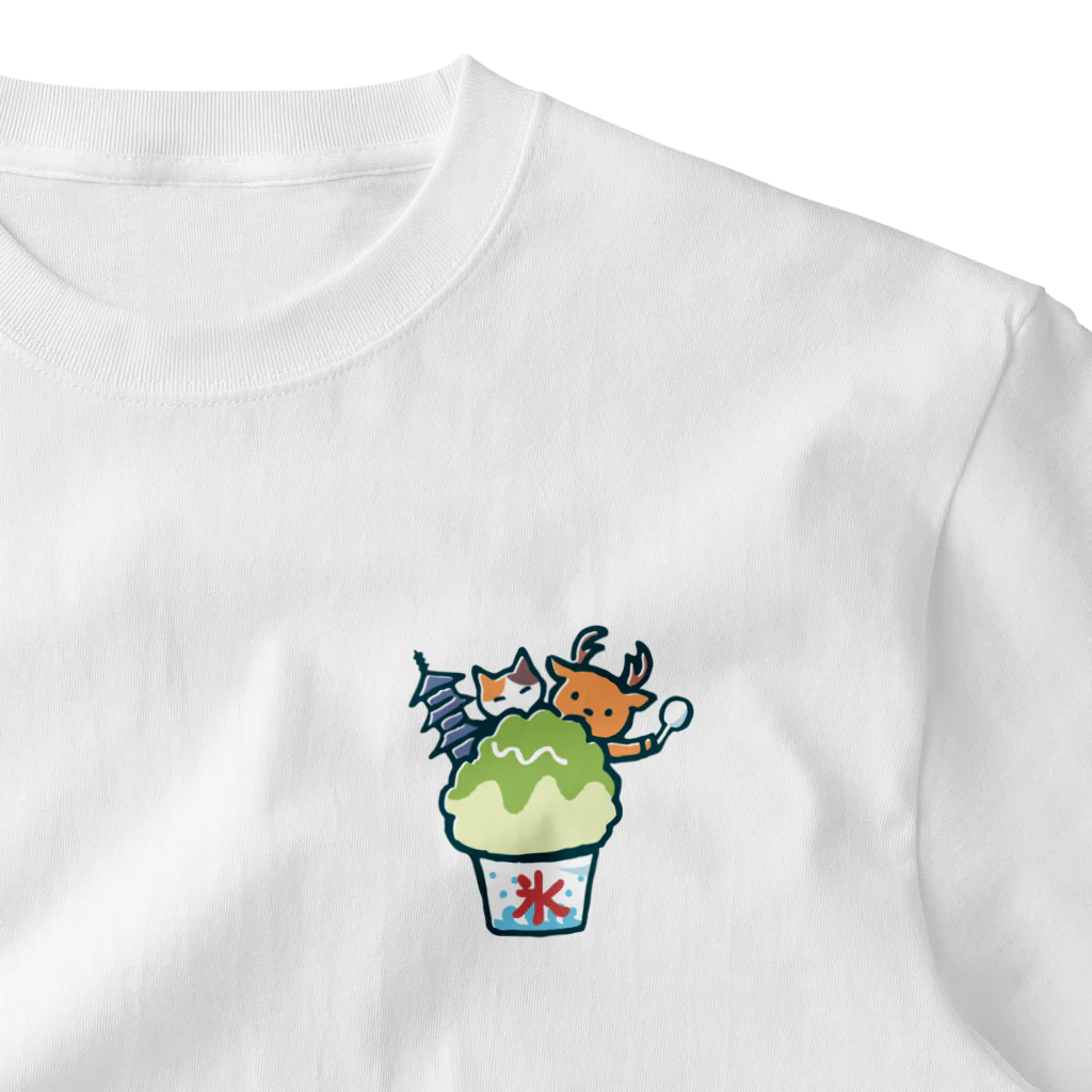 あずき缶のかき氷-若草山の夏- One Point T-Shirt