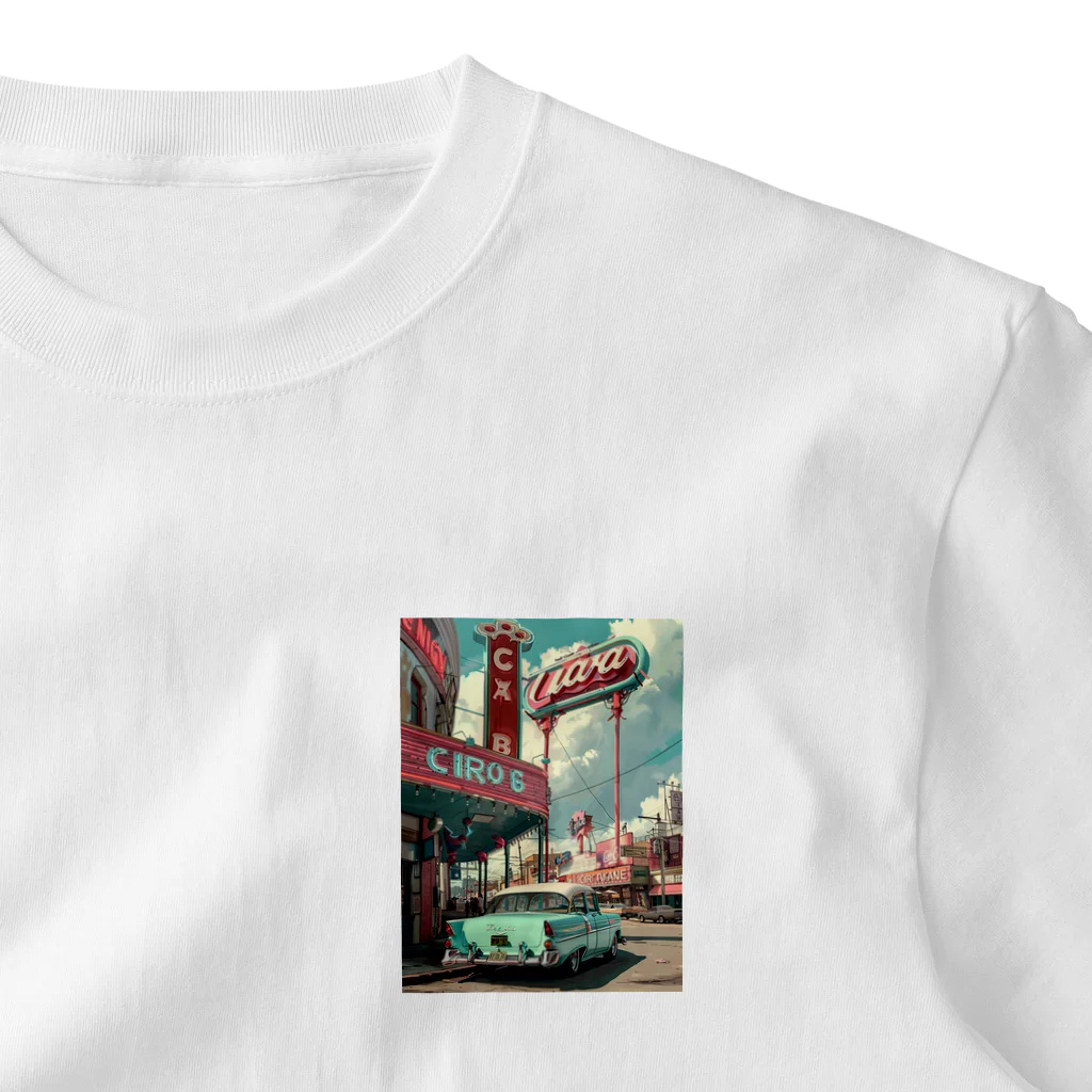 がーるずしょっぷのVintage American City ワンポイントTシャツ