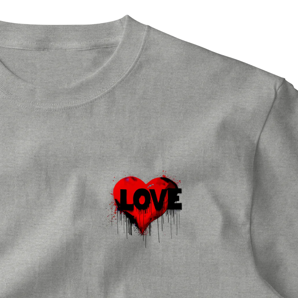 Ａ’ｚｗｏｒｋＳのLOVE&HEART GRAFFITI ワンポイントTシャツ