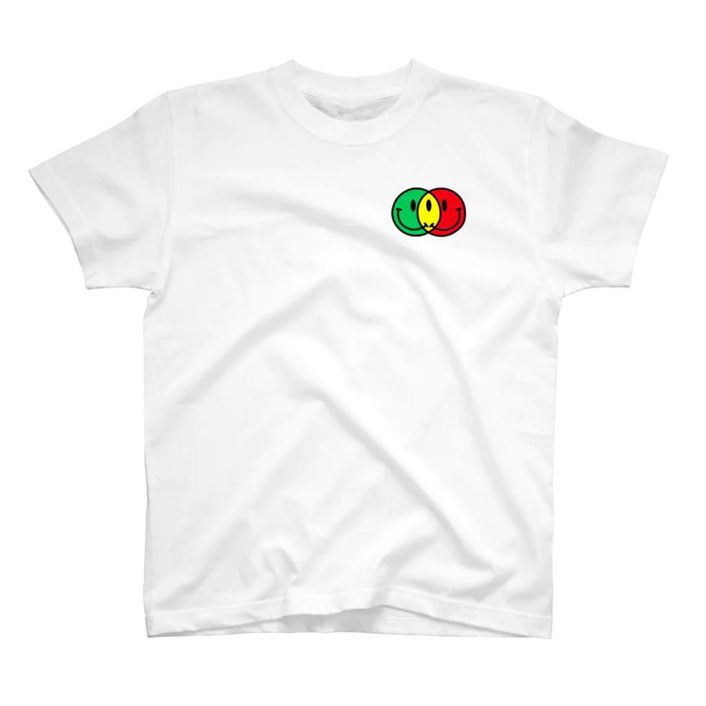 Ａ’ｚｗｏｒｋＳのダブルニコちゃん TRICOLOR SIGNAL One Point T-Shirt