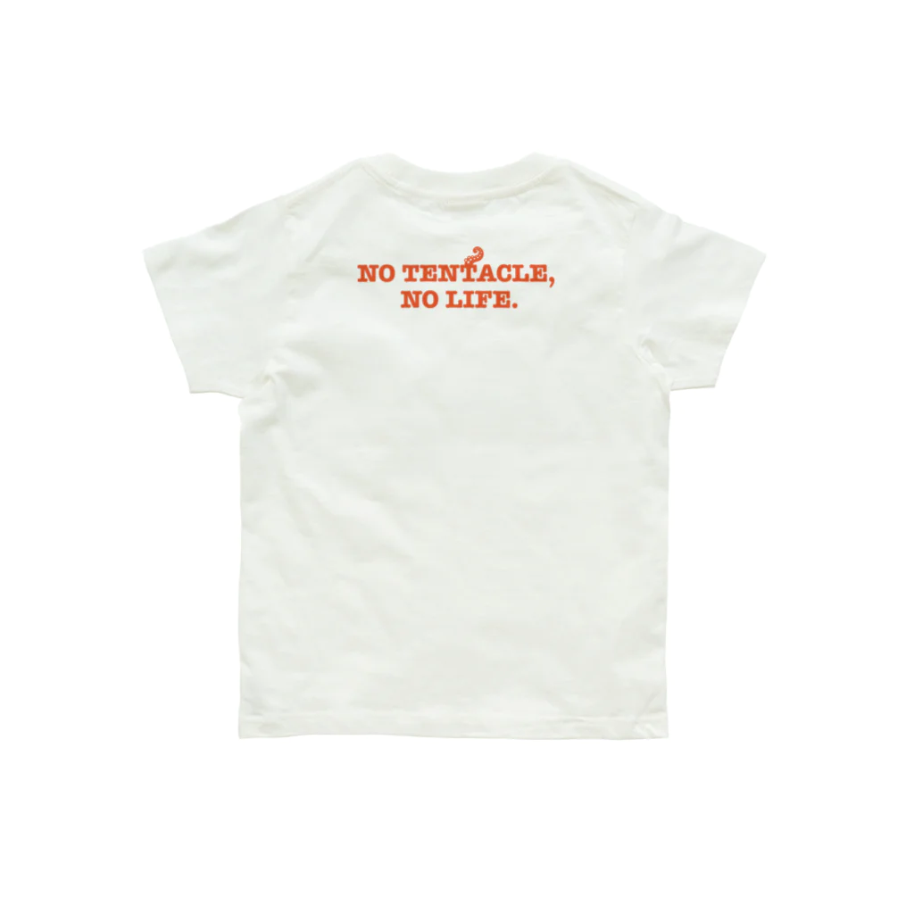 oba:obaの蛸印レッド Organic Cotton T-Shirt