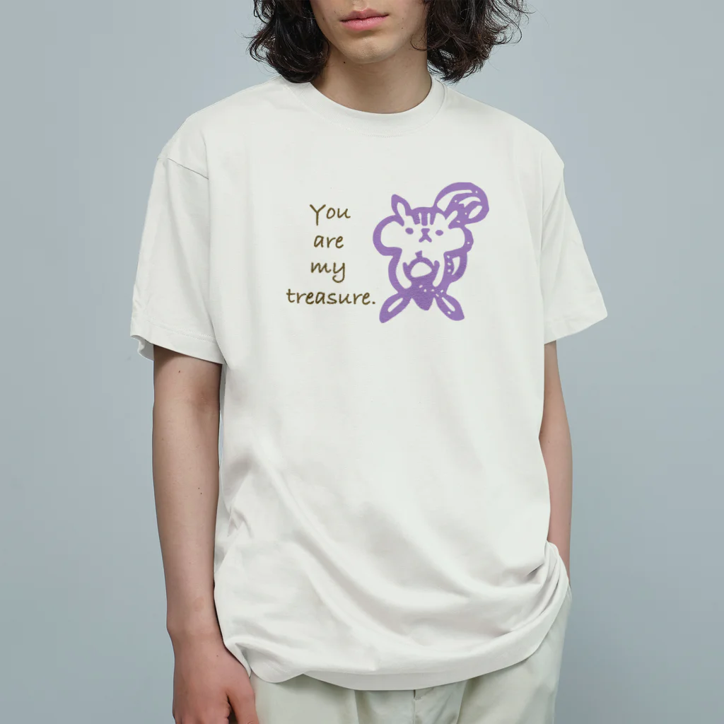 moritotsukiのあなたは私の宝物. オーガニックコットンTシャツ