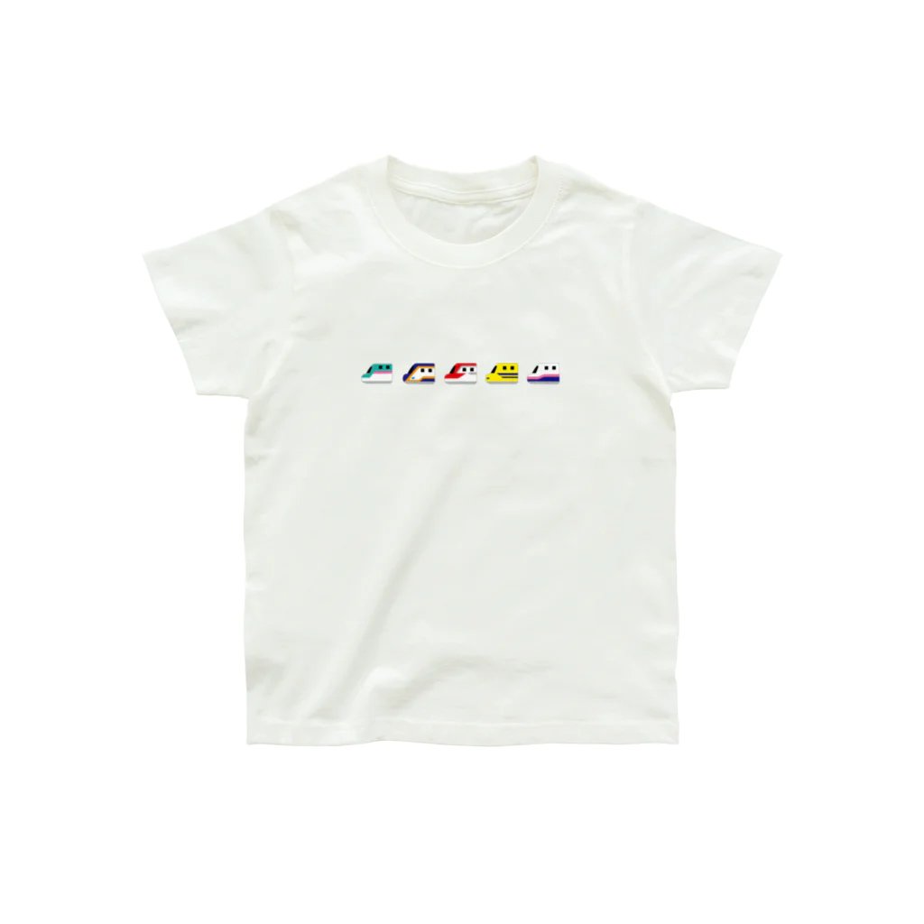 キラフルポップのコロンと新幹線 Organic Cotton T-Shirt