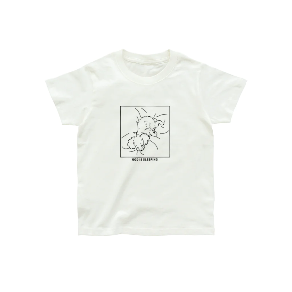 YamamoriMeidoの寝ているトイプードル Organic Cotton T-Shirt