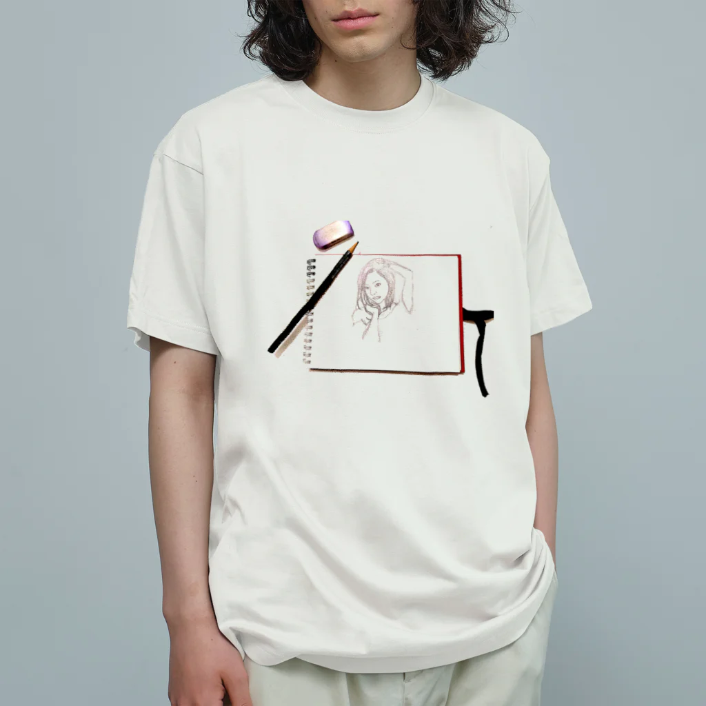 世界平和おじさんのスケッチ Organic Cotton T-Shirt