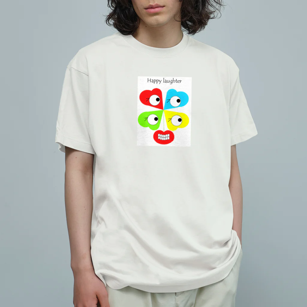 ekubo_designのHappy laughter オーガニックコットンTシャツ