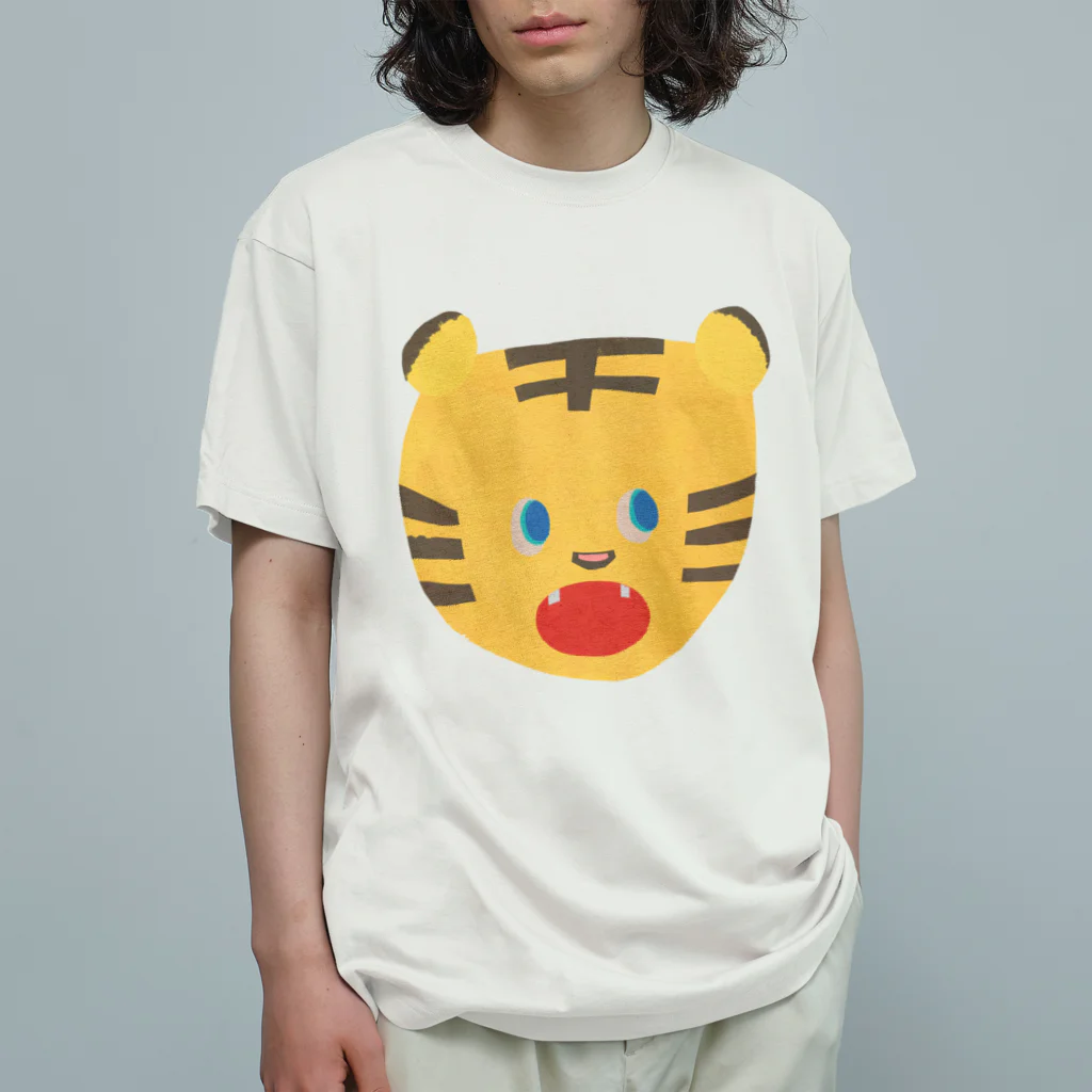 boorichanのトラちゃん オーガニックコットンTシャツ