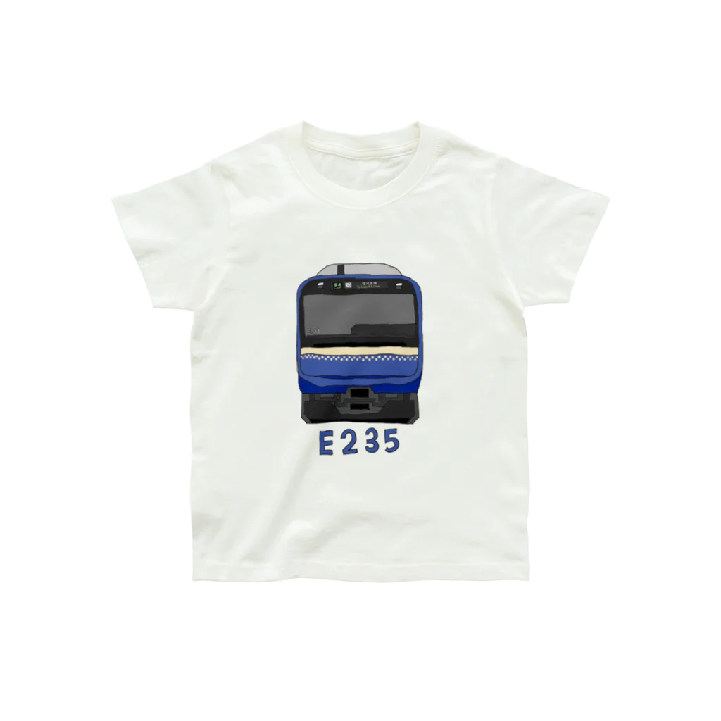 &TRAIN DESIGN STOREの横須賀線 E235系 正面 Organic Cotton T-Shirt