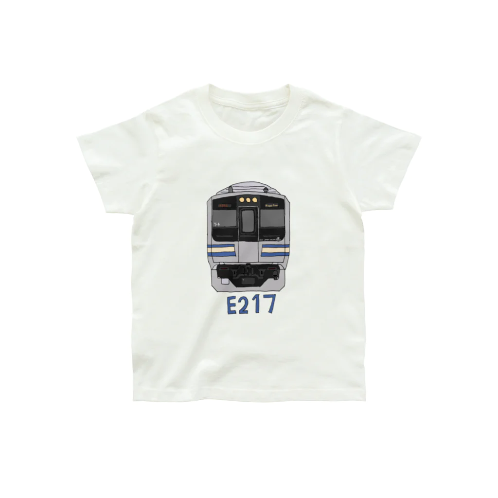 &TRAIN DESIGN STOREの横須賀線 E217系 正面 オーガニックコットンTシャツ