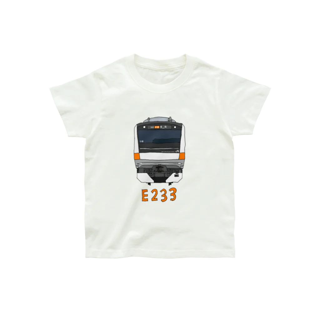 &TRAIN DESIGN STOREの中央線 E233系 正面 Organic Cotton T-Shirt