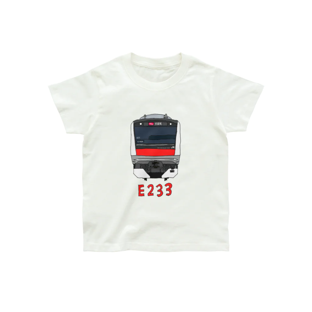 &TRAIN DESIGN STOREの京葉線 E233系 正面 オーガニックコットンTシャツ