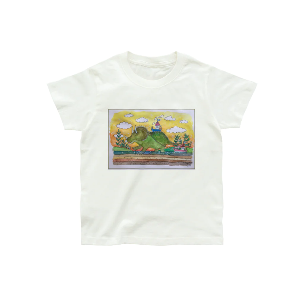 NoenoeMagicのタイトル募集チュ〜トリケラ01 Organic Cotton T-Shirt