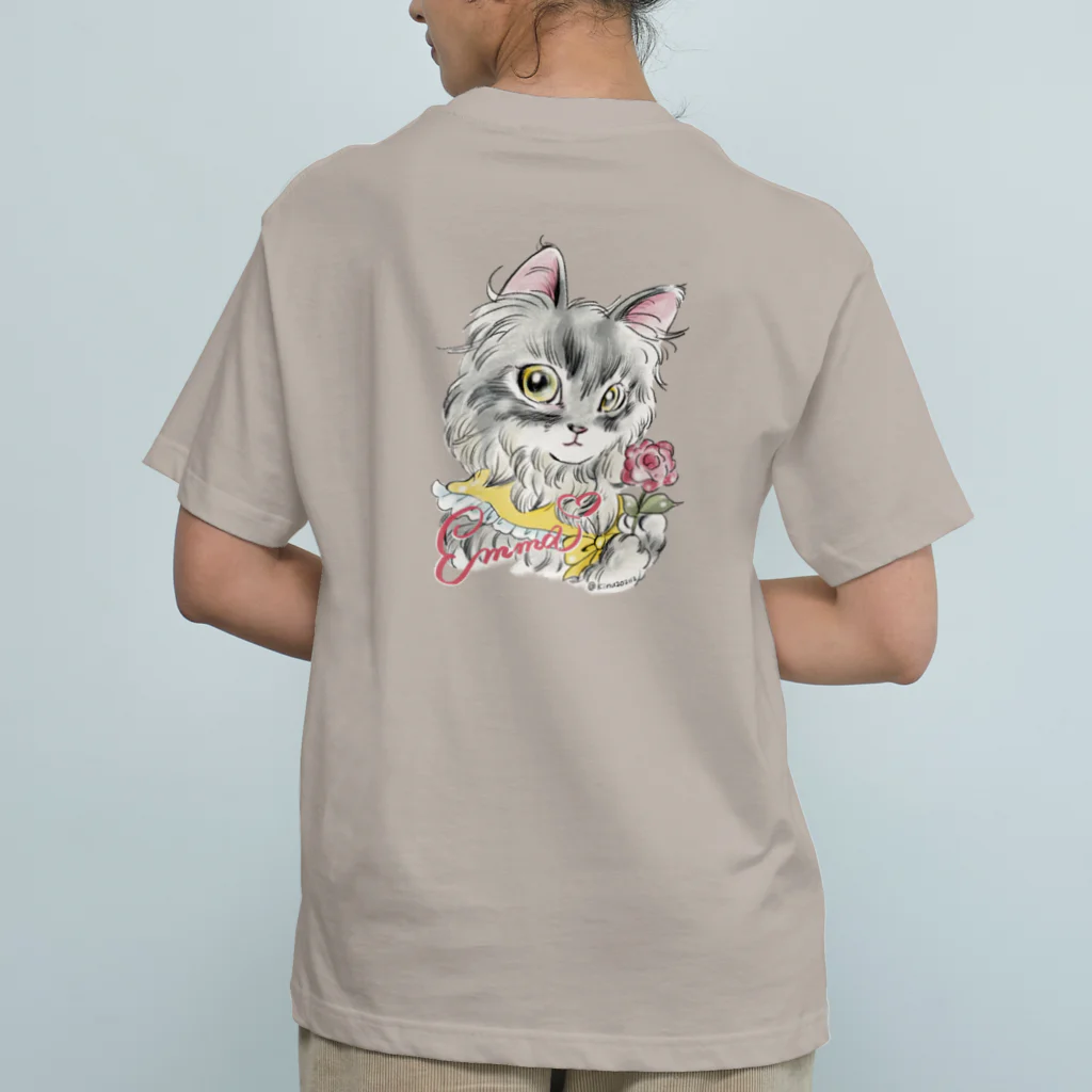 猫のきぬくんのお店のエマ姫 Organic Cotton T-Shirt