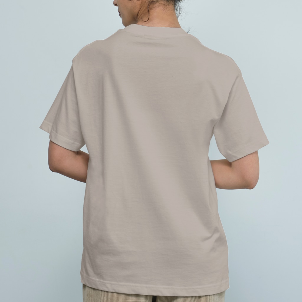 キッズモード某のヒゲタバコダンディズム(モノトーン) Organic Cotton T-Shirt