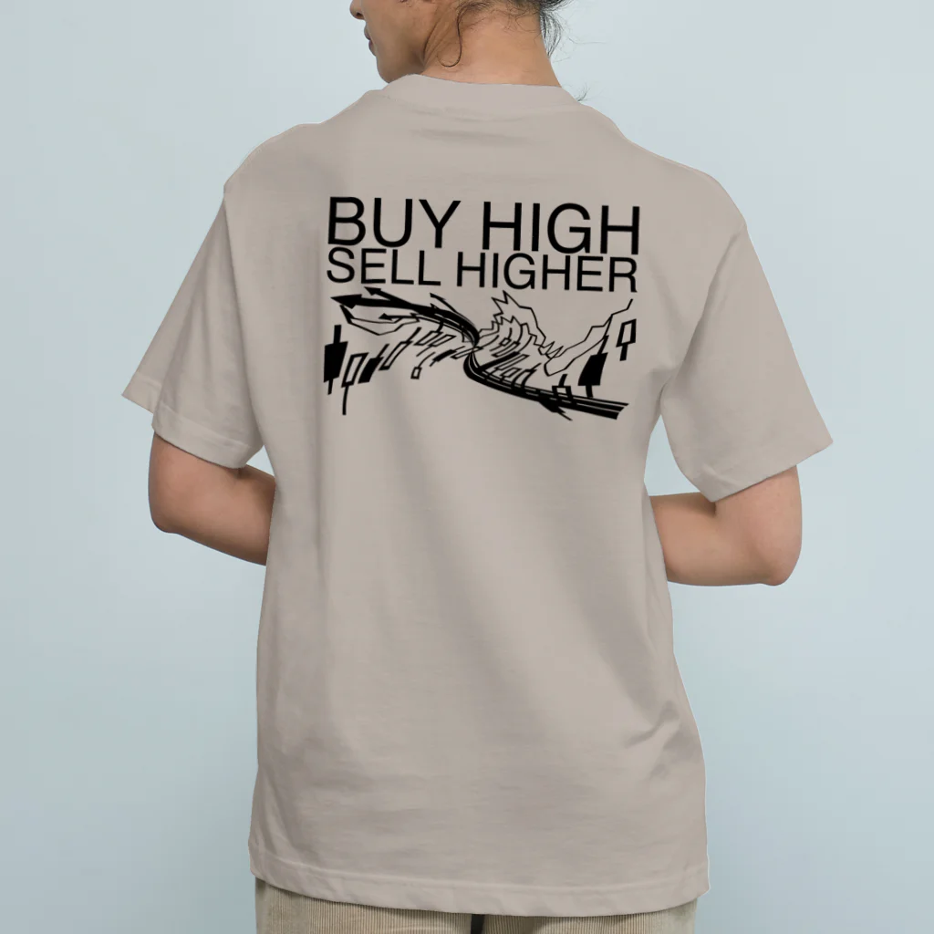 AURA_HYSTERICAのBuy high, sell higher オーガニックコットンTシャツ