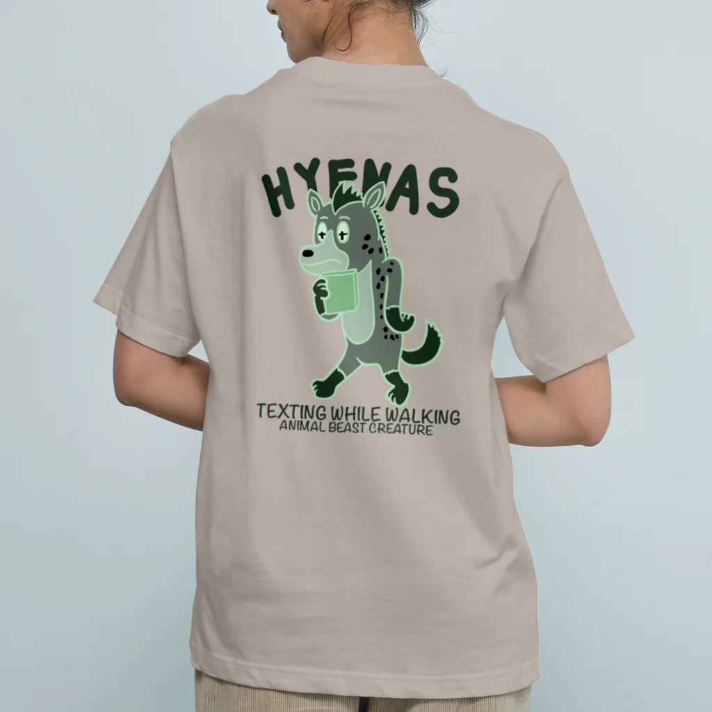 AnimalBeastCreatureのHYENAS オーガニックコットンTシャツ