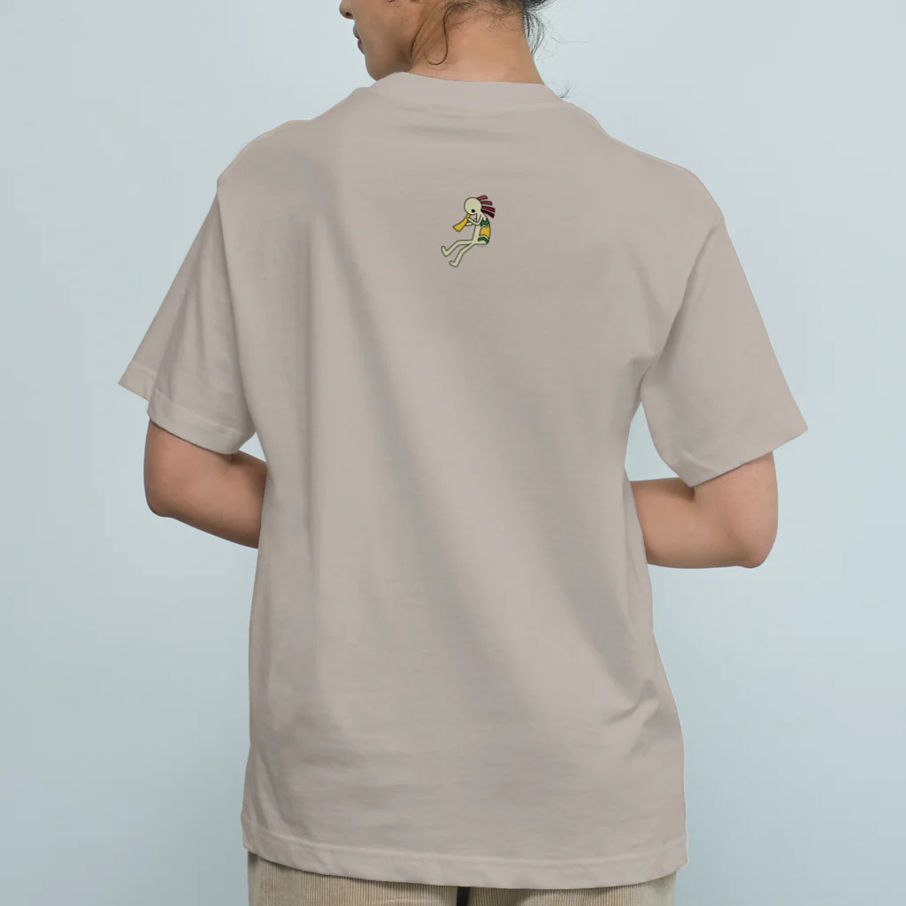 みみはんこ/消しゴムはんこのKokopelli Organic Cotton T-Shirt