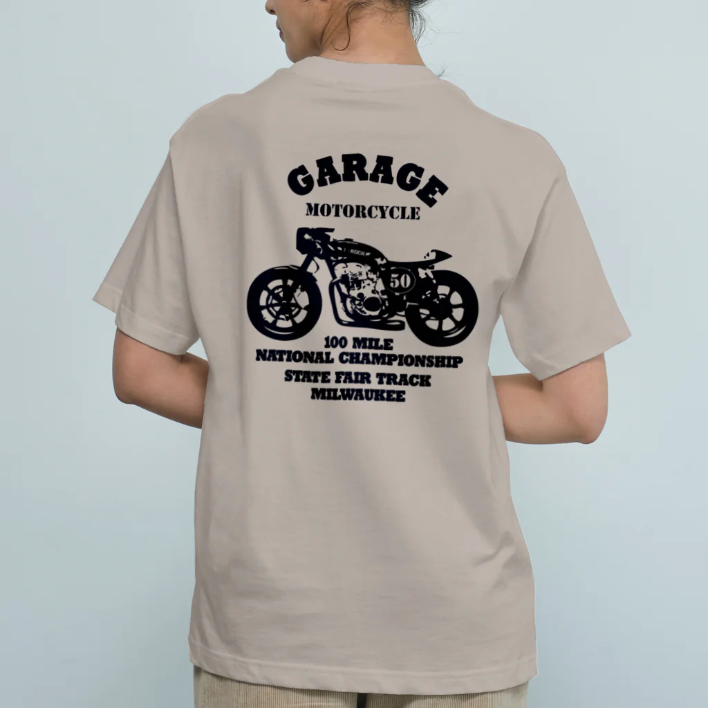 キッズモード某の武骨なバイクデザイン(バックpt) Organic Cotton T-Shirt