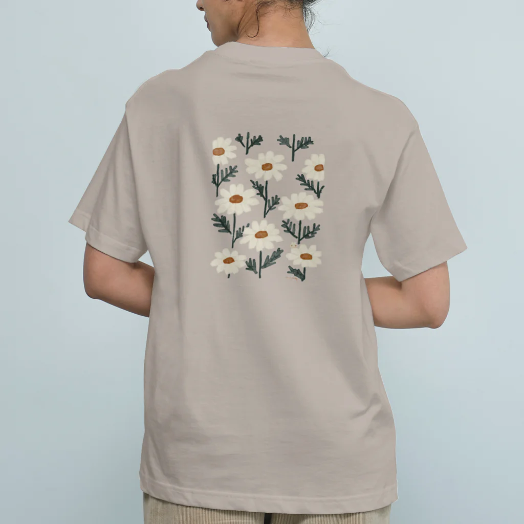 ＊momochy shop＊のマーガレットとうさぎ＊両面プリント Organic Cotton T-Shirt