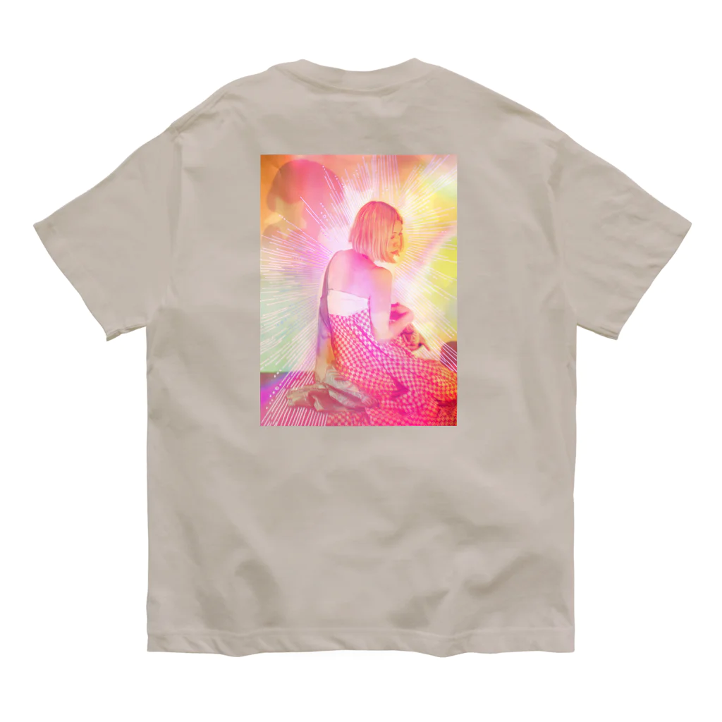 NEON LIGHT STARSのバックプリント ナビ ビビビ⚡ オーガニックコットンTシャツ