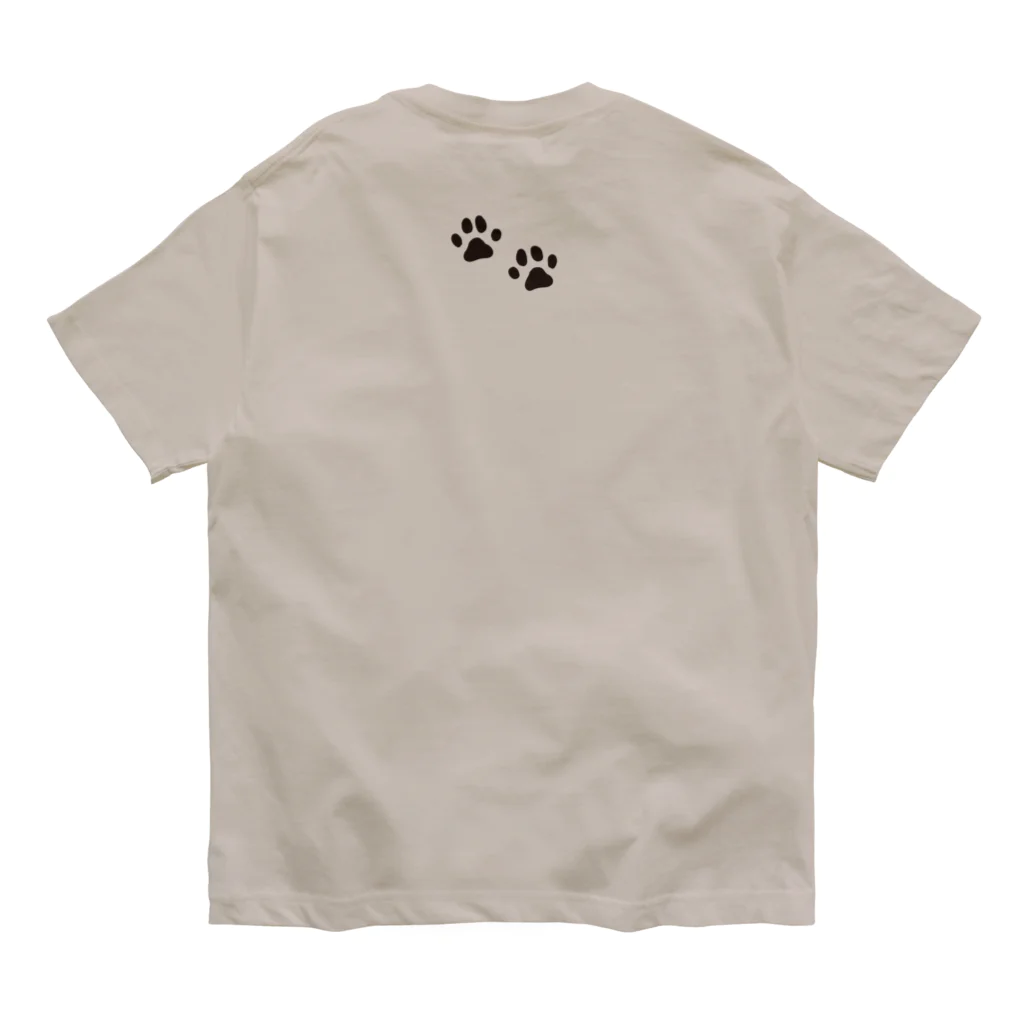 chizuruの柴犬落ちてる（茶柴） オーガニックコットンTシャツ