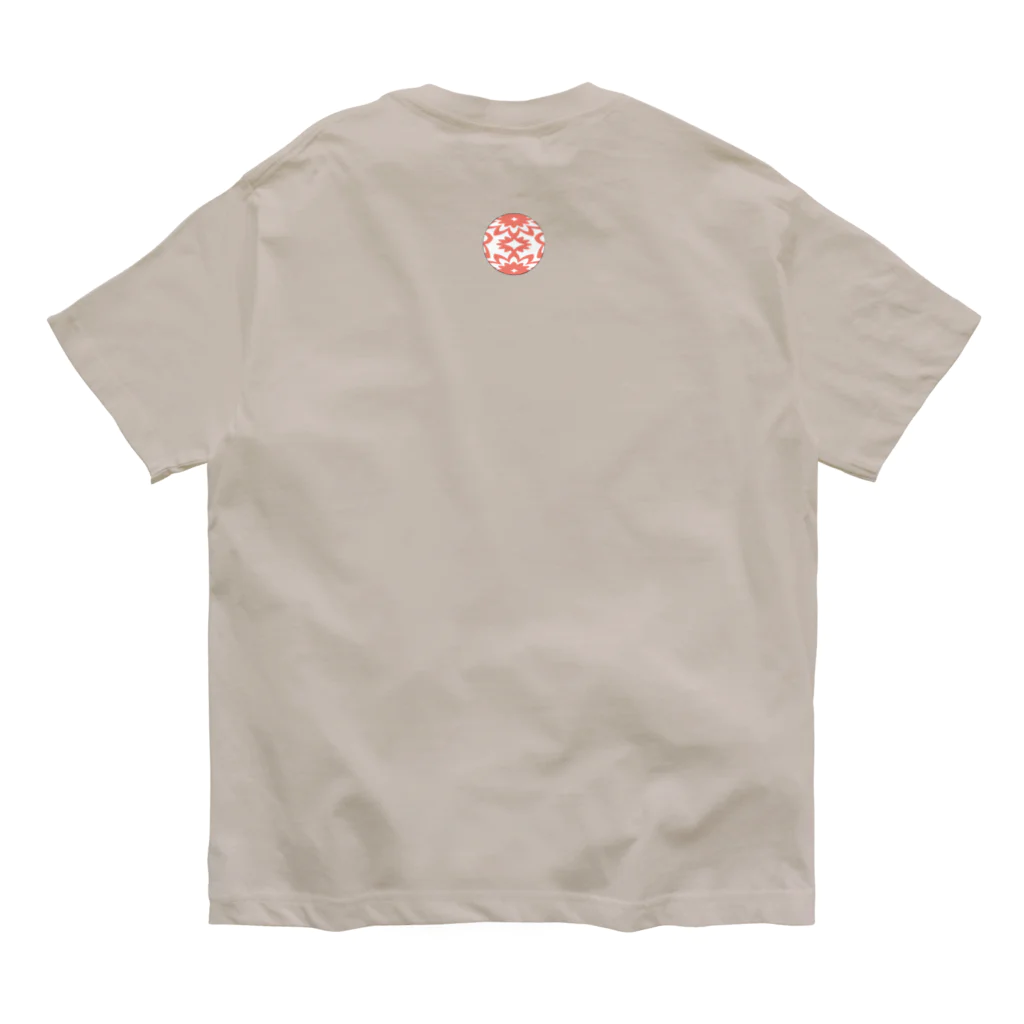 Amiの狐の手毬唄-鳥居狛狐壱- オーガニックコットンTシャツ