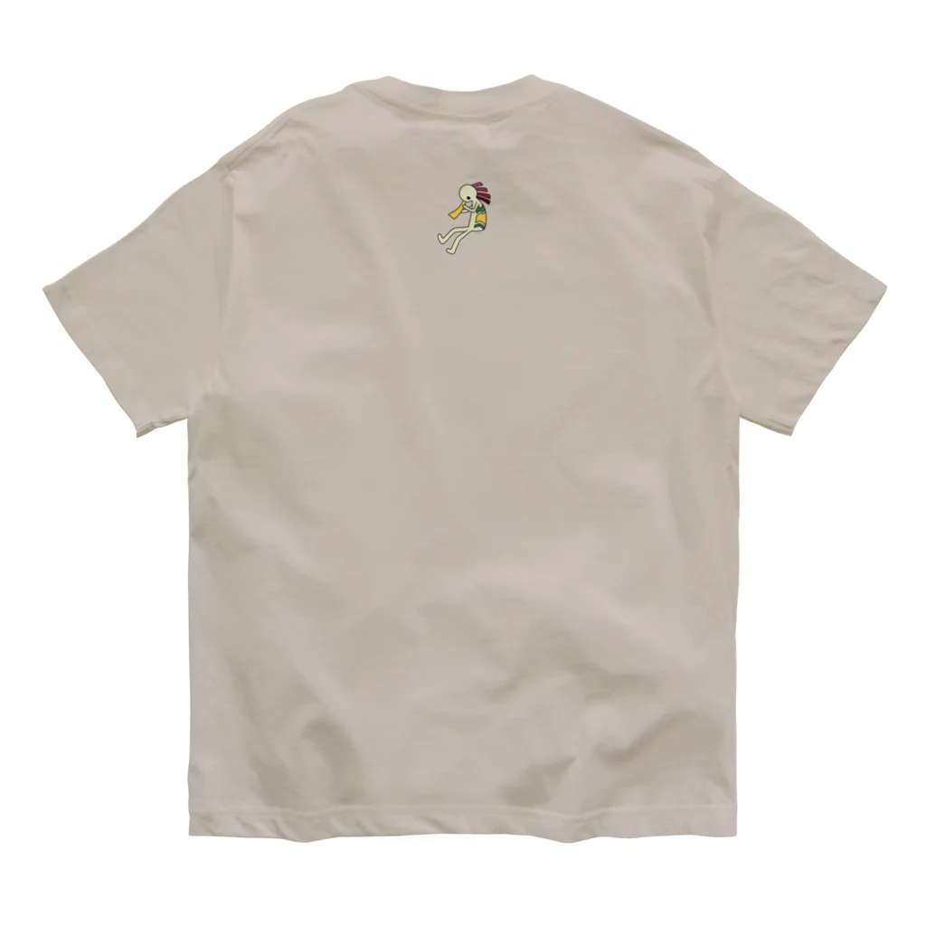 みみはんこ/消しゴムはんこのKokopelli Organic Cotton T-Shirt