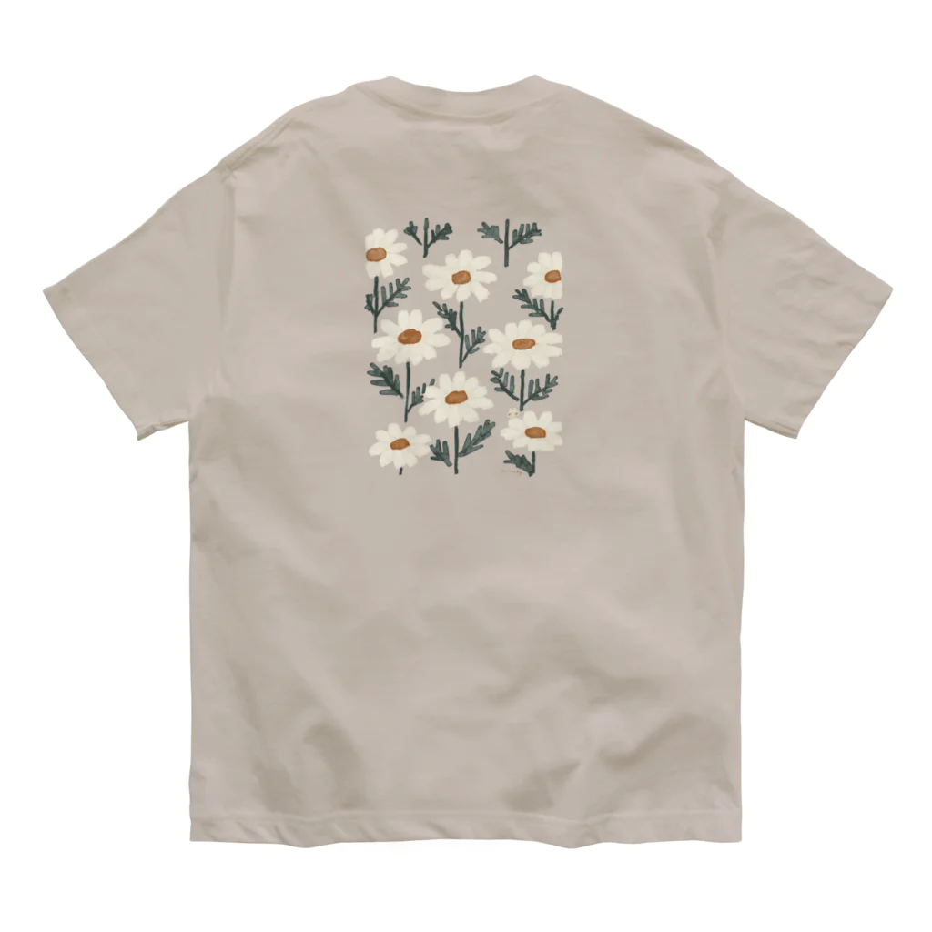 ＊momochy shop＊のマーガレットとうさぎ＊両面プリント Organic Cotton T-Shirt