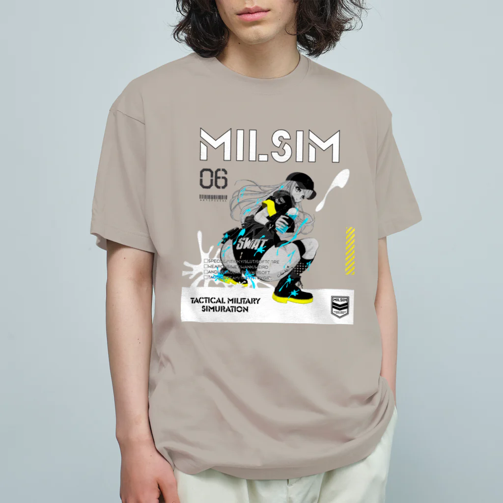 loveclonesのMILSIM 0559 カバーガール スティッキー ジェル オーガニックコットンTシャツ