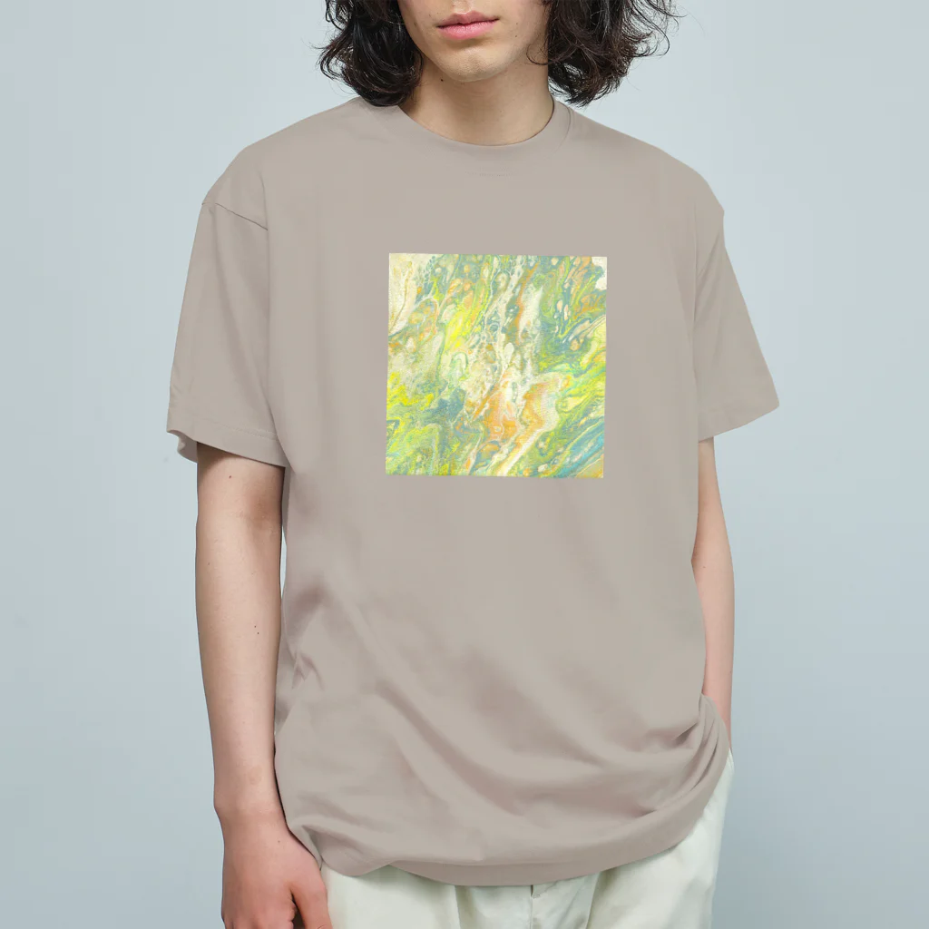 天宮エリカのフルイド イエロー Organic Cotton T-Shirt