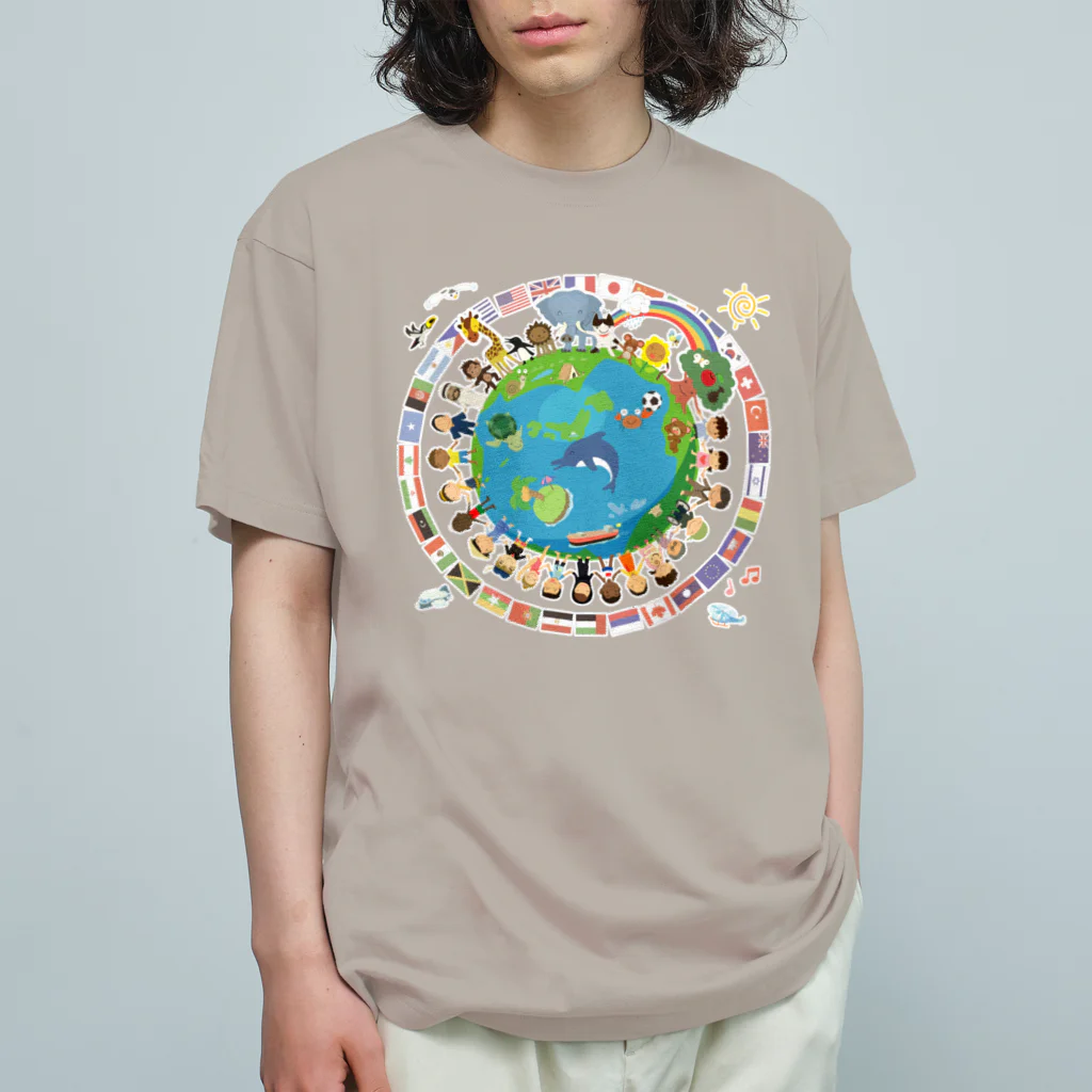 TEAM☆空色のWe are the world Organic Cotton T-Shirt