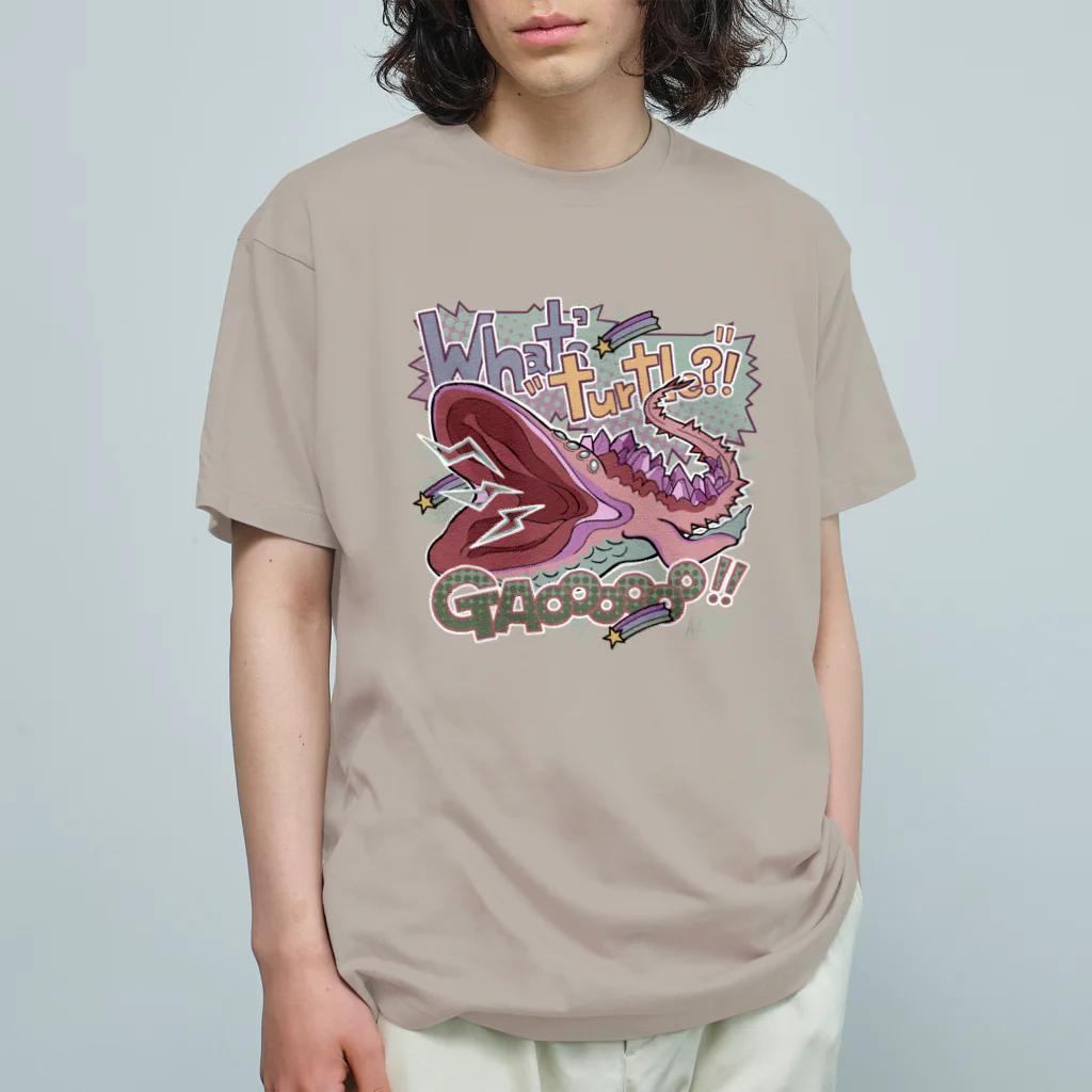 滝 さえの"turtle"　Tシャツ オーガニックコットンTシャツ