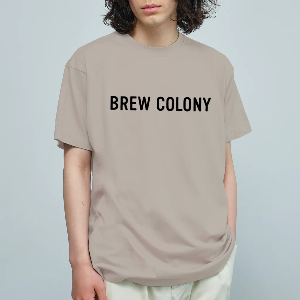 brew_colony　公式オンラインショップのBREW COLONY ロゴ　アイテム オーガニックコットンTシャツ