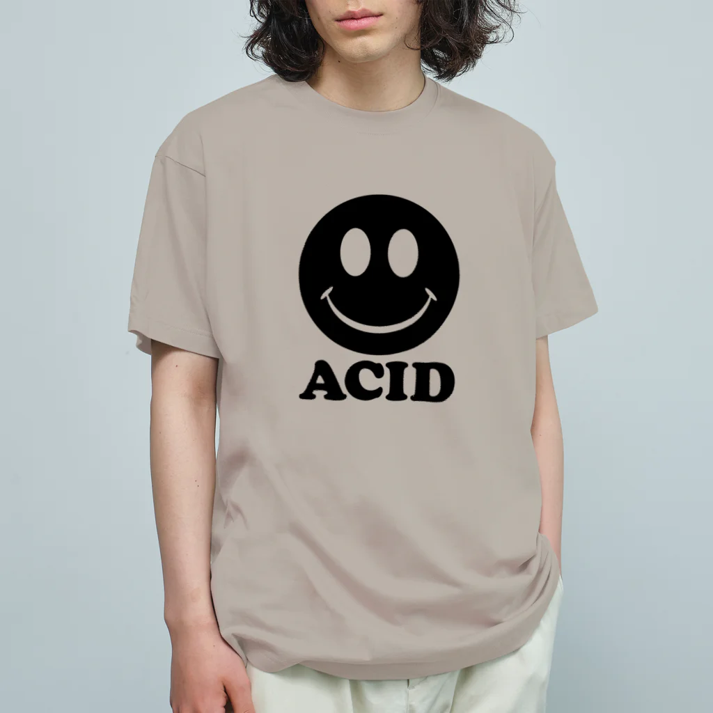 レジスト・ウェイブスのACID SMILE オーガニックコットンTシャツ