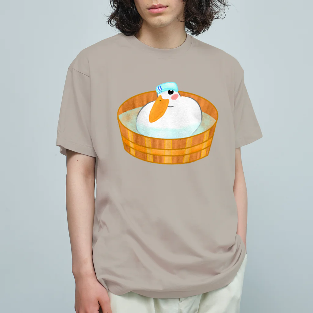 Lily bird（リリーバード）の水浴びコールダックさん オーガニックコットンTシャツ