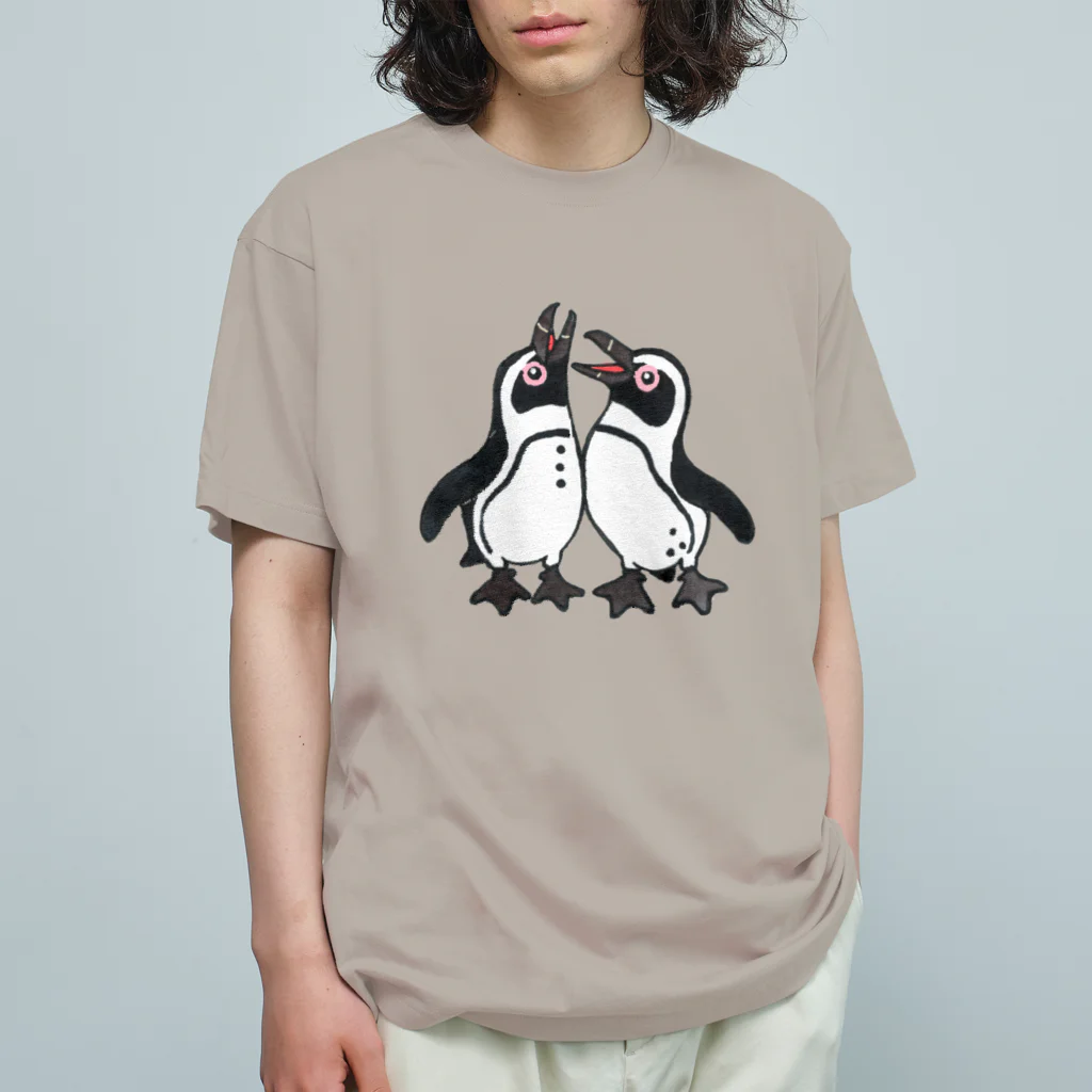 penguininkoの仲良く鳴き交わす🐧🐧 Organic Cotton T-Shirt