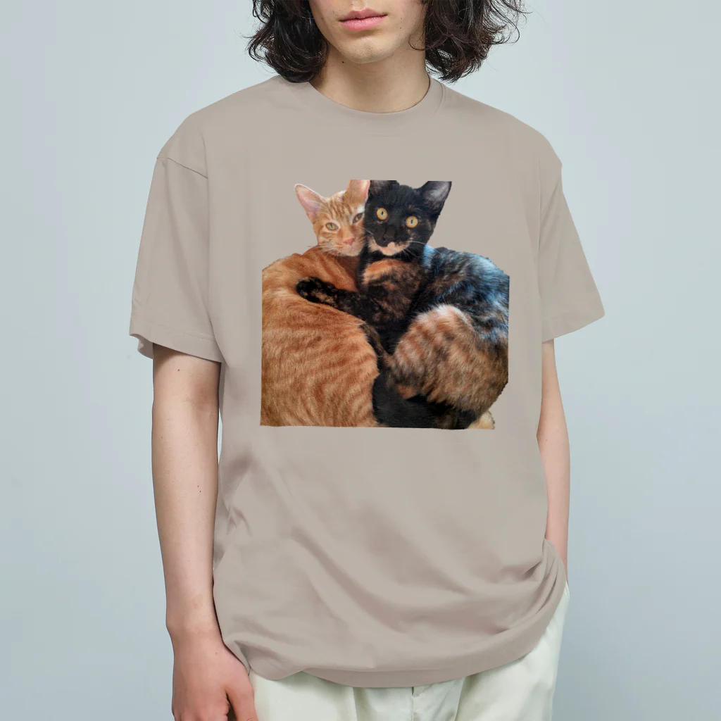 結社黒猫の猫LOVE オーガニックコットンTシャツ