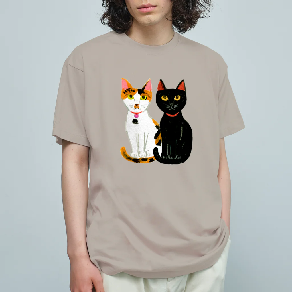 gogocats-shopの仲良し猫ちゃん オーガニックコットンTシャツ