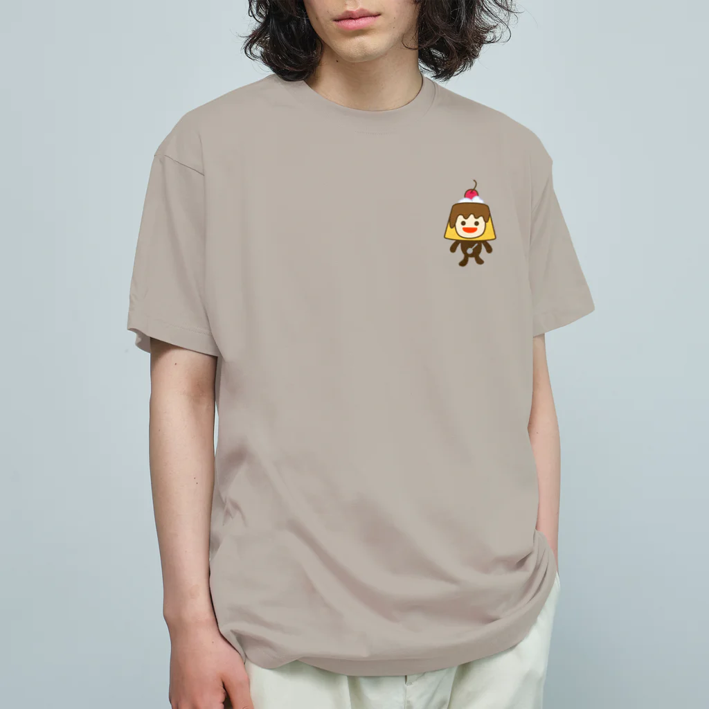 ヨープキャンが気になったのプリンっ子　ポイント オーガニックコットンTシャツ