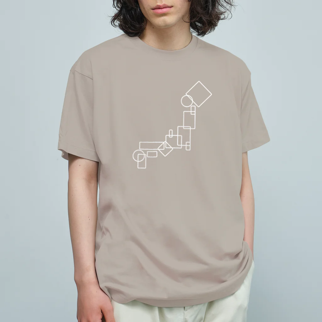 ナナナムーの幾何学日本地図 Organic Cotton T-Shirt