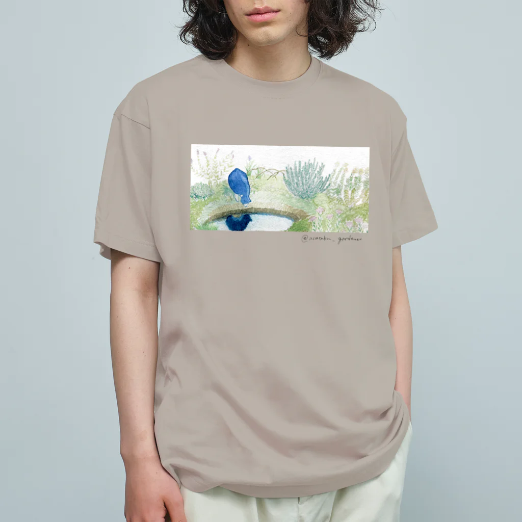 asataku gardener (alice garden design)の猫の庭 オーガニックコットンTシャツ
