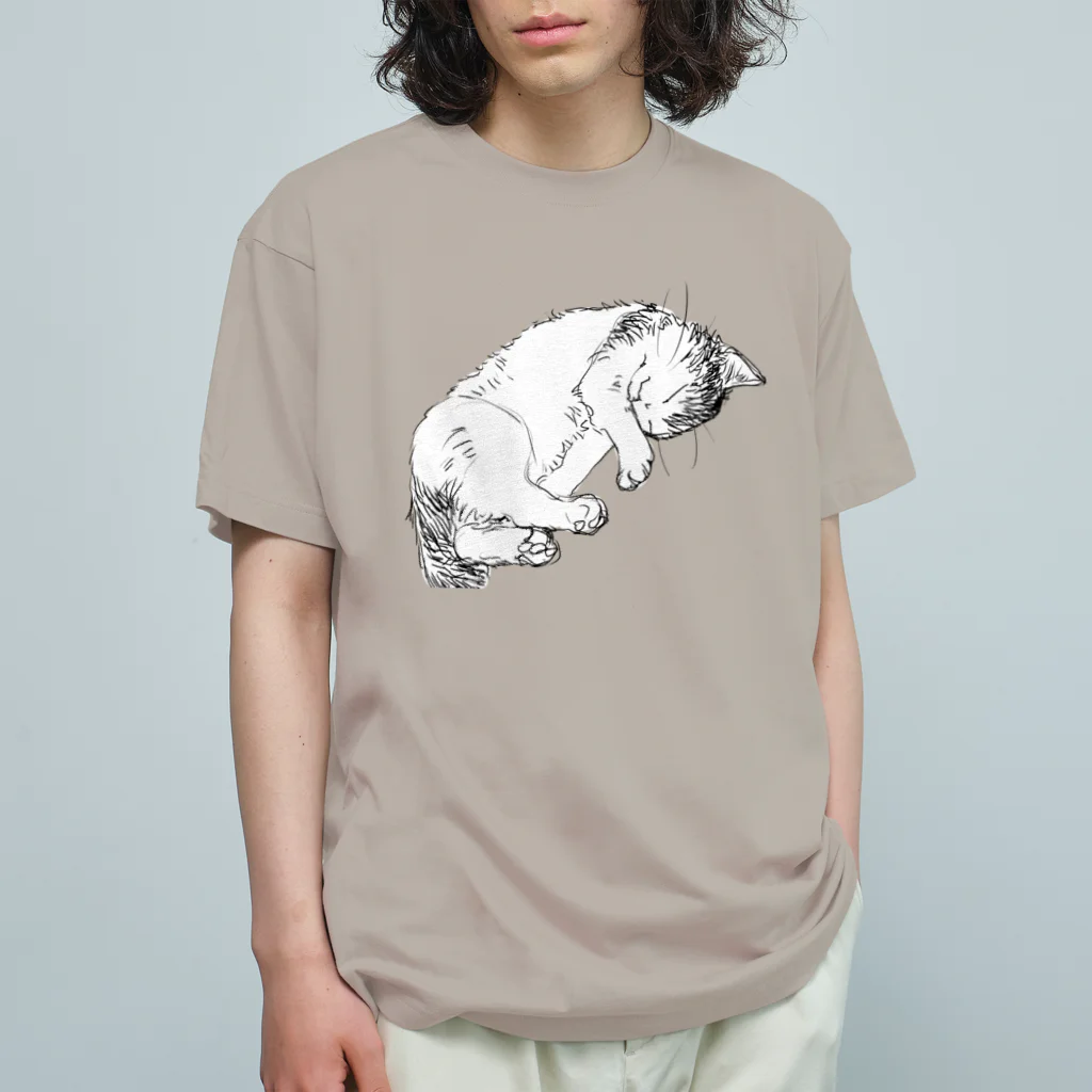 nekosanのねむり猫２ オーガニックコットンTシャツ