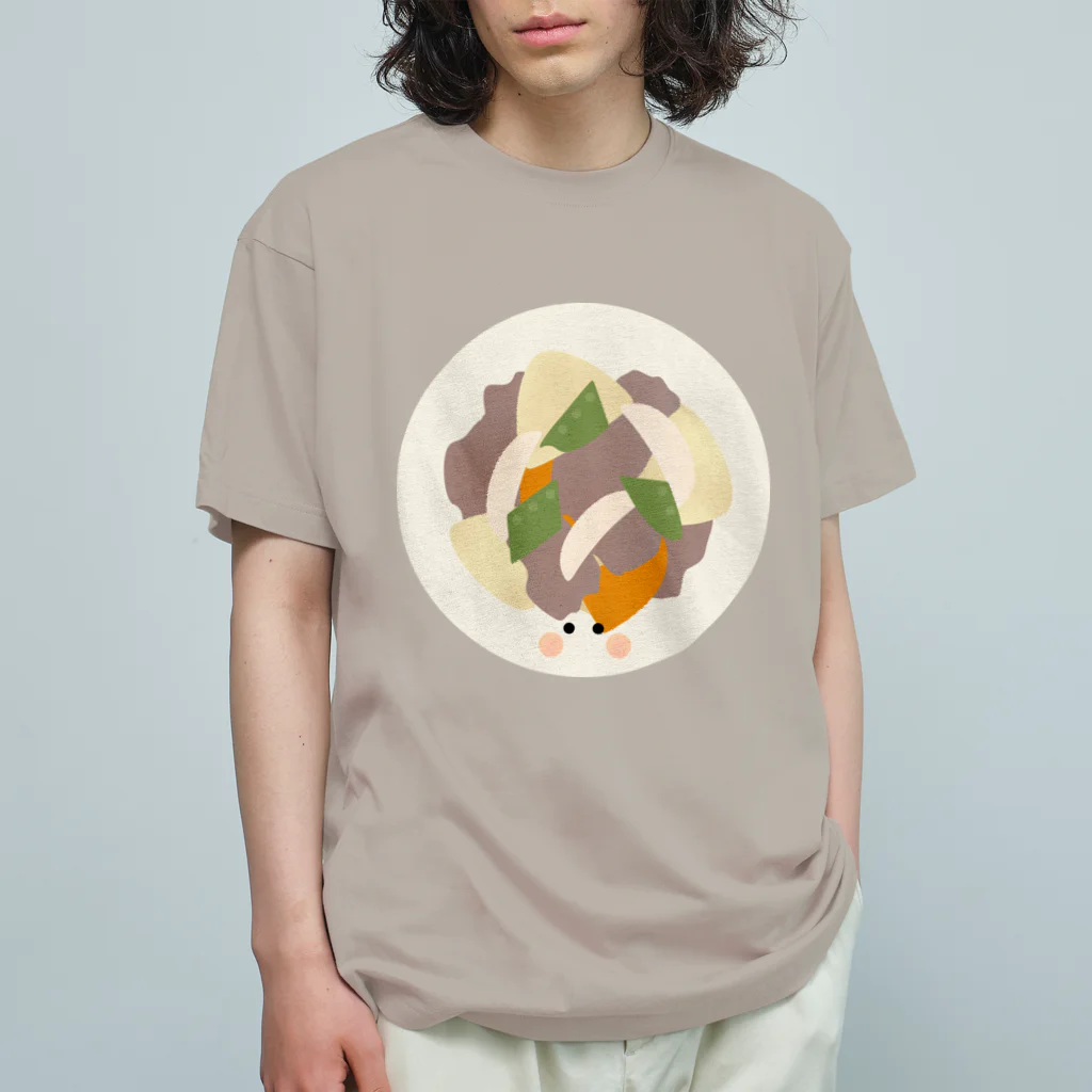 cotton-berry-pancakeの肉じゃがちゃん オーガニックコットンTシャツ