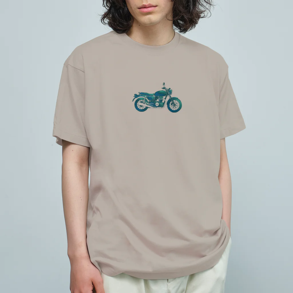 カササギの巣のクラシックバイク乗ろうぜ！お前バイクな オーガニックコットンTシャツ