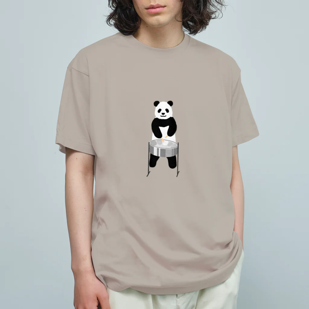 パンダむんのスティールパン Organic Cotton T-Shirt